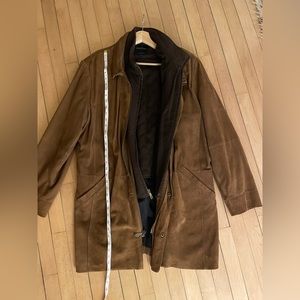 Vintage Brooks Brothers suede winter coat